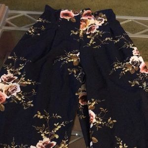 Floral flowy pants